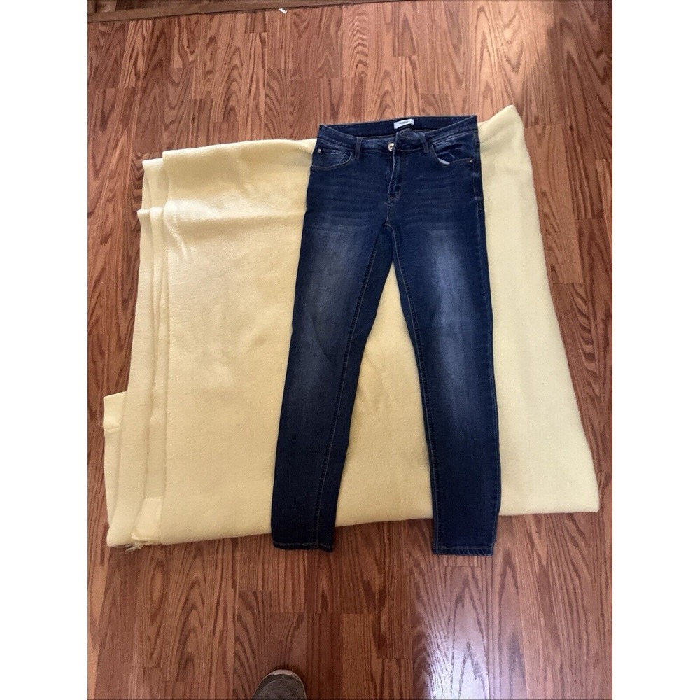 KENSIE Womens Size 4/27 Mid Rise Medium Wash Stretch‎ Denim Skinny Ankle Jeans